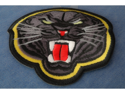 Black Jaguar Iron on Patch