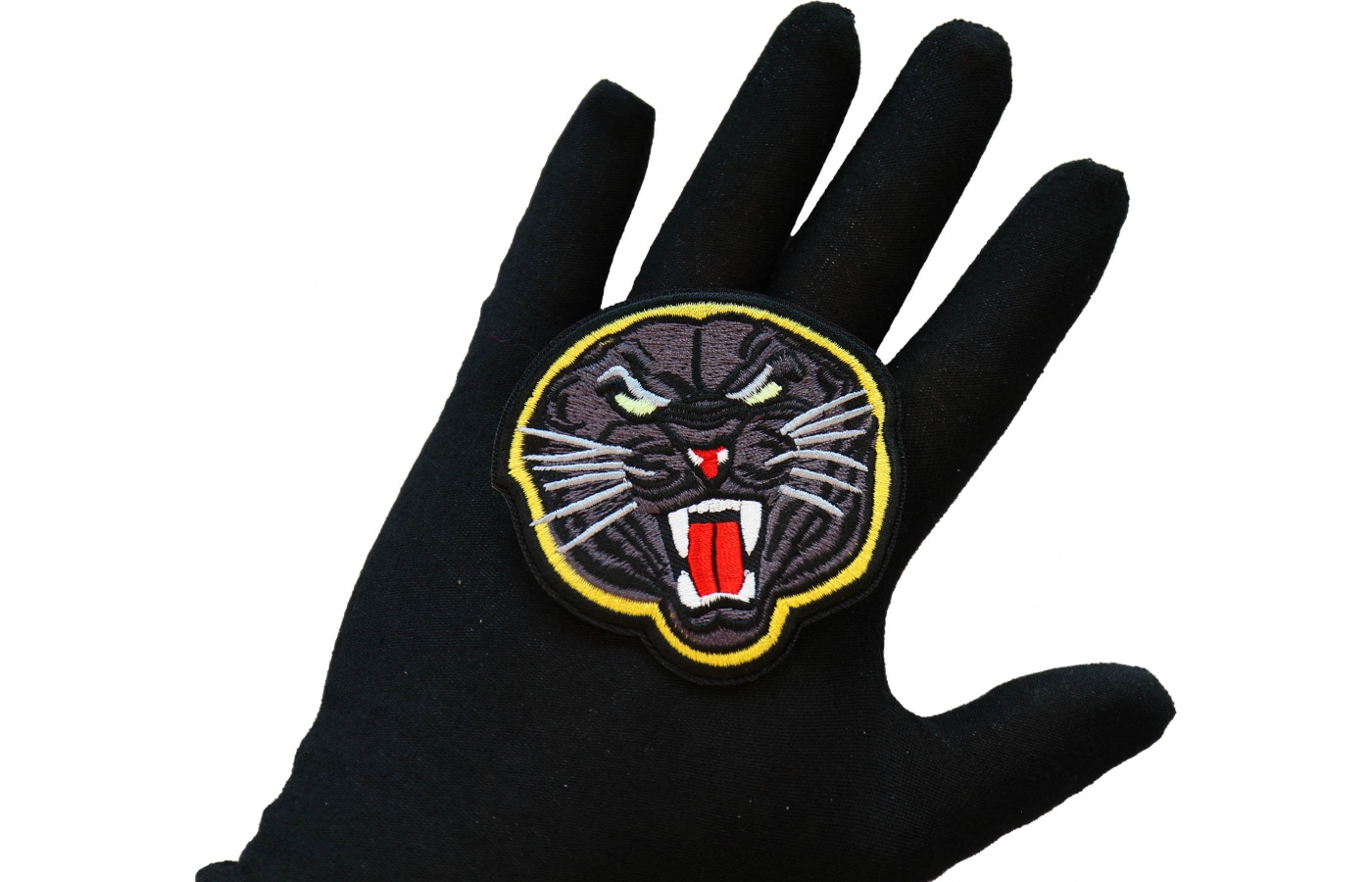 Black Jaguar Iron on Patch by Ivamis Patches
