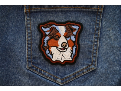 Aussie Shepherd Dog Iron on Patch