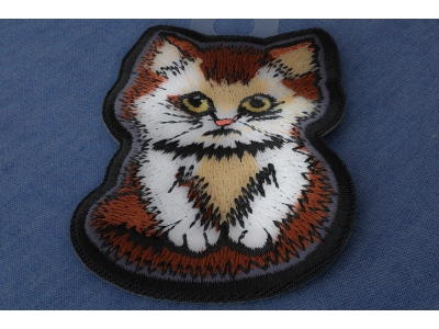 Sad Kitty Cat Iron on Patch
