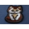 Sad Kitty Cat Iron on Patch diagonal view