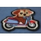 Biker Dog Patch diagonal view