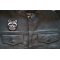Cheeky Raccoon Iron on Patch shown on leather vest