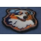 Proud Australian Shepherd Dog Iron on Patch diagonal view