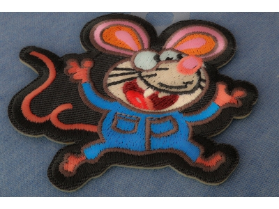 Nerdy Rat Iron on Patch