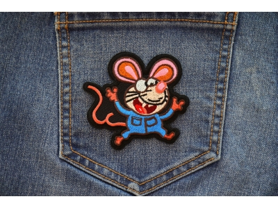 Nerdy Rat Iron on Patch