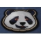 Panda Iron on Patch diagonal view