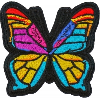 Stained Glass Butterfly Iron on Patch