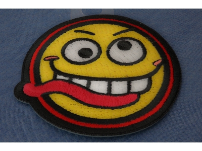 Funny Face Iron on Patch