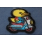 Baby Duck Biker Patch diagonal view