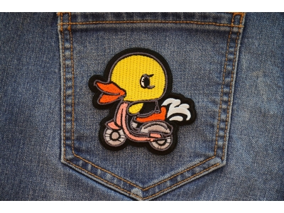 Scooter Duck Iron on Patch