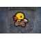 Scooter Duck Patch shown on jeans