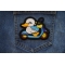 Duck Rider Patch shown on jeans