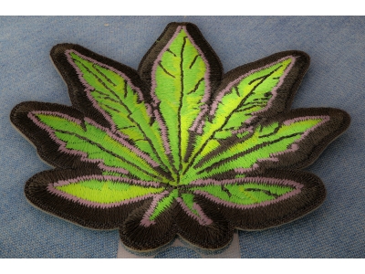 Pot Leaf Iron on Patch