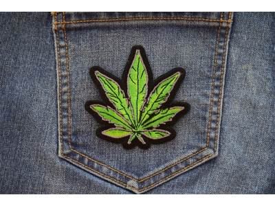 Pot Leaf Iron on Patch