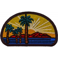 Palms and Sunset Iron on Patch