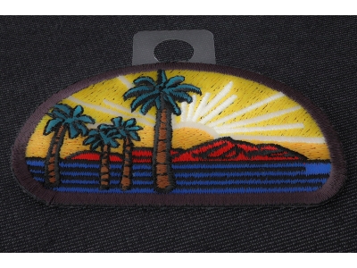 Palms and Sunset Iron on Patch