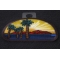 Palms and Sunset Iron on Patch diagonal view