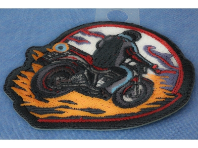Motorcycle Biker Iron on Patch