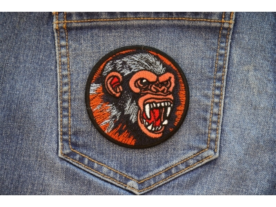 Vicious Chimp Iron on Patch