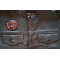 Vicious Chimp Iron on Patch shown on leather vest