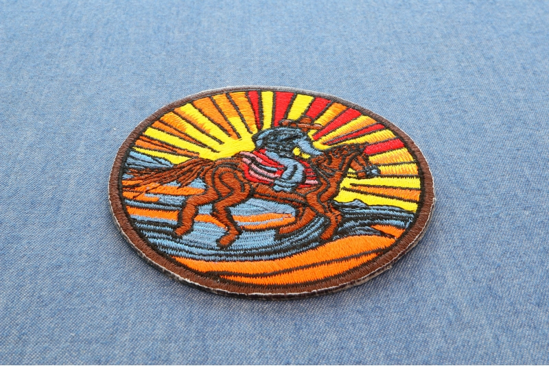 Riding into the Sunset Horse Iron on Patch Riding into the Sunset Horse Iron on Patch