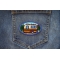 RV Camper Iron on Patch shown on jeans
