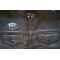 RV Camper Iron on Patch shown on leather vest
