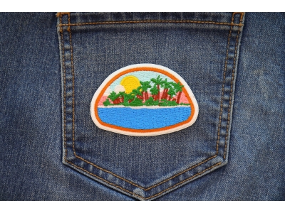 Paradise Island Iron on Patch