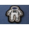 Floating Astronaut Patch diagonal view