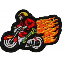 Firefighter Biker Patch Embroidered