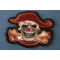 Pirate Skull Cross Bones and Hat Patch diagonal view