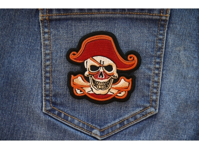 Pirate Skull Patch Embroidered