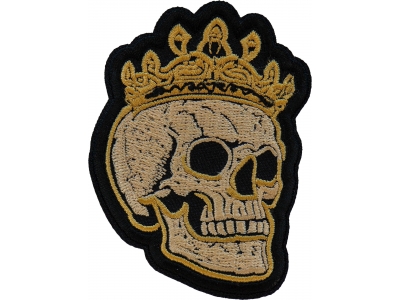 Crown Skull Patch Embroidered