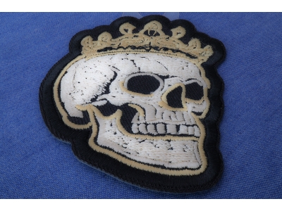 Crown Skull Patch Embroidered