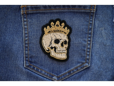 Crown Skull Patch Embroidered