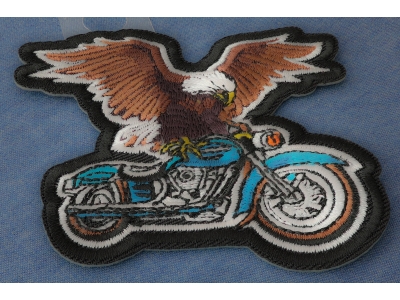 Eagle Biker Motorcycle Patch Embroidered