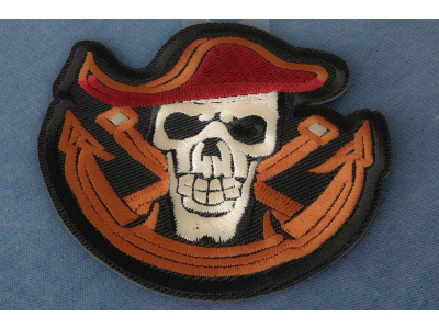 Skull Pirate Mate Patch Embroidered