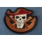 Skull Pirate Mate Patch diagonal view