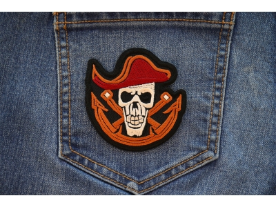 Skull Pirate Mate Patch Embroidered