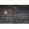 Skull Pirate Mate Patch, Skull Patches shown on leather vest