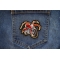 Spider Motorcycle Patch shown on jeans