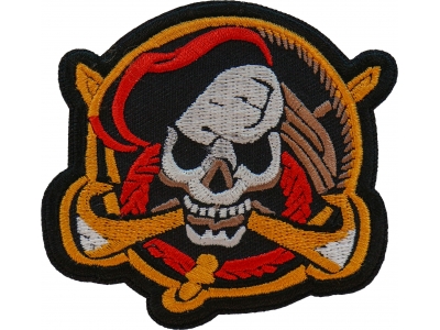 Skull Pirate Patch Embroidered