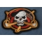 Skull Pirate Patch diagonal view