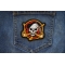 Skull Pirate Patch shown on jeans