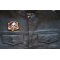 Skull Pirate Patch, Skull Patches shown on leather vest