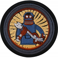 Mechanic Bot Patch Embroidered