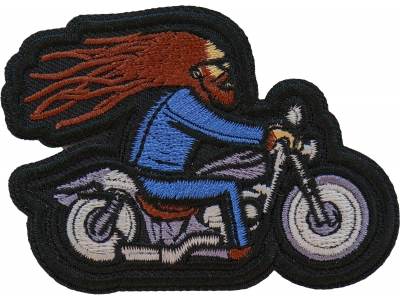 Rasta Beard Biker Patch Embroidered