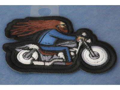 Rasta Beard Biker Patch Embroidered