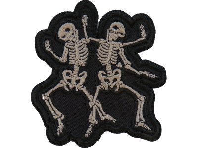 Dancing Skeletons Patch Embroidered